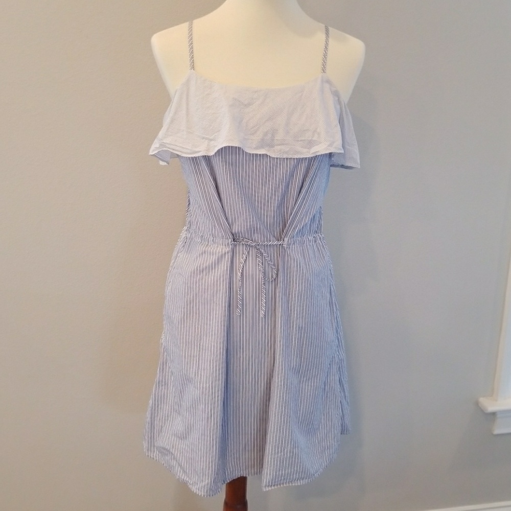 COPPER KEY Blue & White Sundress